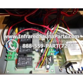 COMPLETE CONTROL POWER BOX WITH CONTROL PANEL - COMPLETE CONTROL POWER BOX FOR  INFRARED SAUNA 110v 120v WITH TWO CONTROL PANELS UNIVERSAL 26