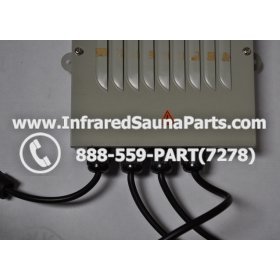 COMPLETE CONTROL POWER BOX 110V / 120V - COMPLETE CONTROL POWER BOX 110V / 120V BAMXSAUNA INFRARED SAUNA WITH 8 HEATER PLUGS v2 2