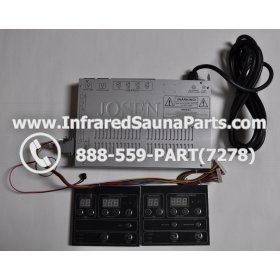 COMPLETE CONTROL POWER BOX WITH CONTROL PANEL - COMPLETE CONTROL POWER BOX HOTWIND INFRARED SAUNA STYLE 3 WITH TWO CONTROL PANELS 1
