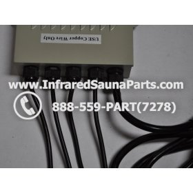 COMPLETE CONTROL POWER BOX 220V / 240V - COMPLETE CONTROL POWER BOX 220V / 240V BAMXSAUNA INFRARED SAUNA WITH 8 HEATER PLUGS v2 5