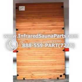WOOD SAUNA WALLS - HEMLOCK WOOD SAUNA PANEL ( 71.3" x 44.8" ) 1