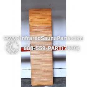 WOOD BENCHS + HEATERS - HEMLOCK WOOD BENCH + HEATER + RED COVER ( 56.6" x 16.2" ) 4