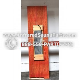 WOOD BENCHS + HEATERS - HEMLOCK WOOD BENCH + HEATHER + BLACK COVER ( 56.7" x 15.5" ) 4