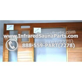 WOOD SAUNA WALLS - HEMLOCK WOOD SAUNA PANEL WITH GLASS ( 72.5" x 70" ) 3