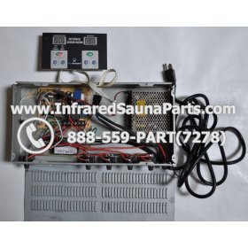 COMPLETE CONTROL POWER BOX WITH CONTROL PANEL - COMPLETE CONTROL POWER BOX KEYSBACKYARD INFRARED SAUNA STYLE 2 WITH ONE CONTROL PANEL 1