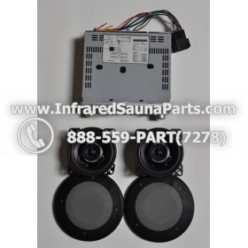 COMPLETE STEREO + SPEAKERS + COVERS - COMPLETE STEREO SYSTEM CD-2000 WITH 2 SPEAKERS 1