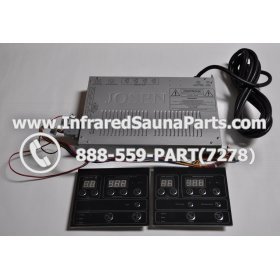 COMPLETE CONTROL POWER BOX WITH CONTROL PANEL - COMPLETE CONTROL POWER BOX KEYSBACKYARD INFRARED SAUNA STYLE 3 WITH TWO CONTROL PANELS 3