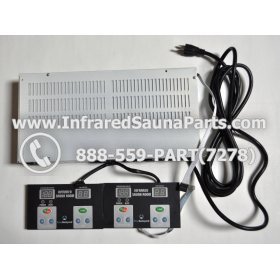 COMPLETE CONTROL POWER BOX WITH CONTROL PANEL - COMPLETE CONTROL POWER BOX KEYSBACKYARD INFRARED SAUNA STYLE 1 WITH TWO CONTROL PANELS 1