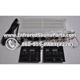 COMPLETE CONTROL POWER BOX WITH CONTROL PANEL - COMPLETE CONTROL POWER BOX WASAUNA INFRARED SAUNA STYLE 4 WITH TWO CONTROL PANELS 2