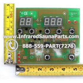 CIRCUIT BOARDS / TOUCH PADS - CIRCUIT BOARD  TOUCHPAD KEYSBACKYARD INFRARED SAUNA YX32764-3 (9 BUTTONS) 3