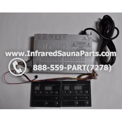 COMPLETE CONTROL POWER BOX WITH CONTROL PANEL - COMPLETE CONTROL POWER BOX ZENAWAKENING INFRARED SAUNA STYLE 3 WITH TWO CONTROL PANELS 1