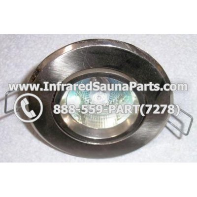 COMPLETE LIGHT ASSEMBLY 110V / 120V - COMPLETE LIGHT ASSEMBLY IN SILVER FINISH WITH BULB 110V / 120V 1