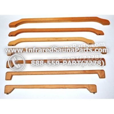 WOOD HANDLES + TOWEL HANDLES - HEMLOCK WOOD TOWEL HANDLE ( 22.2" x 2" ) 1