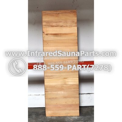 WOOD BENCHS + HEATERS - HEMLOCK WOOD BENCH ( 55.2" x 17.7" ) 1