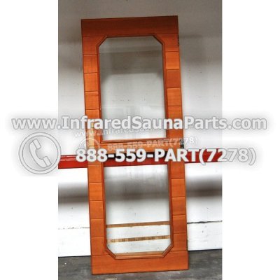 WOOD DOORS + GLASS DOORS - HEMLOCK WOOD DOOR ( 61" x 23.2" ) 1