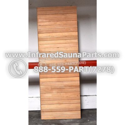 WOOD BENCHS + HEATERS - HEMLOCK WOOD BENCH ( 55.7" x 19.7" ) 1